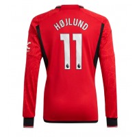 Moški Nogometni dresi Manchester United Rasmus Hojlund #11 Domači 2023-24 Dolgi Rokav